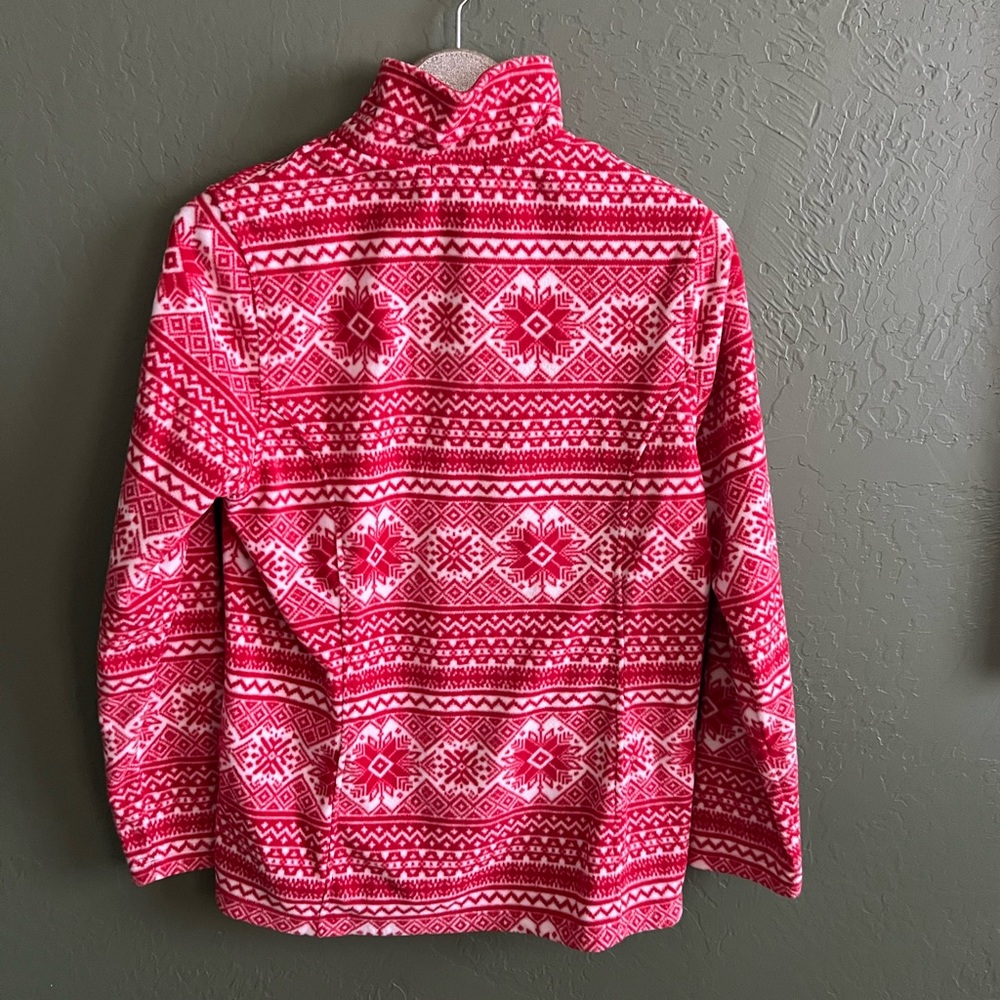 Lands’ End Fleece Quarter Zip Pullover - Picture 2 of 3